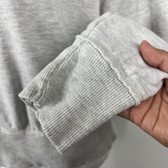 Maeve Anthropologie Sweater Women Medium Grey Pullover Boat Neck Sweatshirt Top - Picture 9 of 14